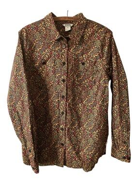 Duluth Trading Shirt Size M Fall Winter Cotton Button Up Layers